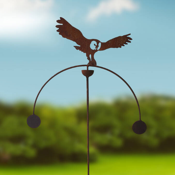 Owl Double Ball Wind Spinner/Rocker